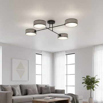 Plafoniera MAGA 4xE14/10W/230V grigia