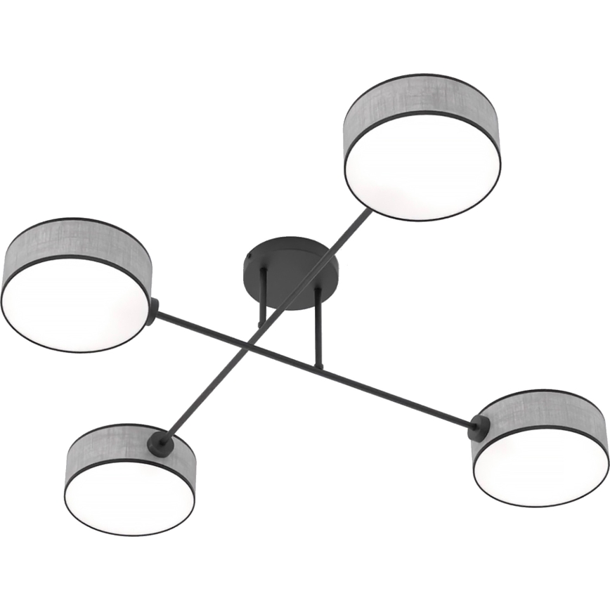 Plafoniera MAGA 4xE14/10W/230V grigia