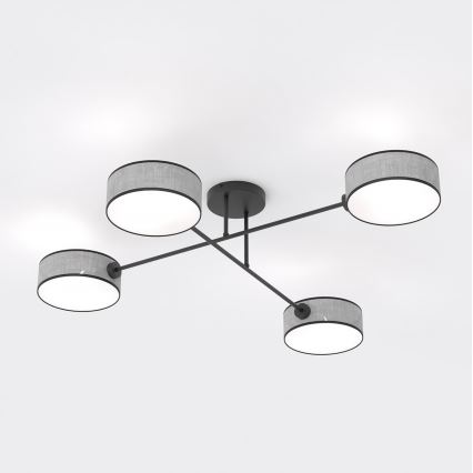 Plafoniera MAGA 4xE14/10W/230V grigia