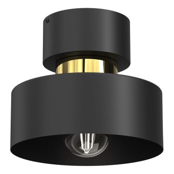 Plafoniera MARTI 1xE27/15W/230V nero/oro