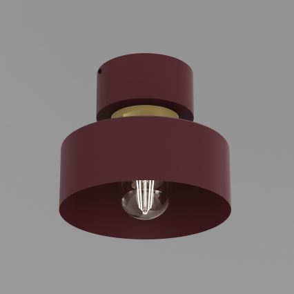 Plafoniera MARTI 1xE27/15W/230V Ø 20,5 cm bordeaux/oro