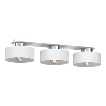 Plafoniera MARTI 3xE27/15W/230V bianco/cromo lucido