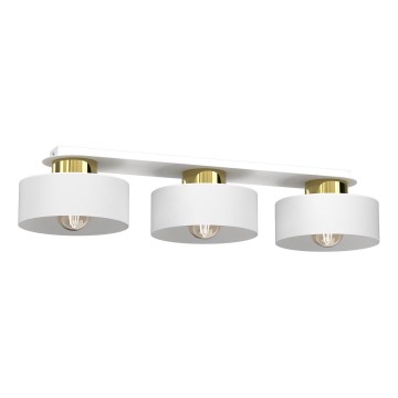 Plafoniera MARTI 3xE27/15W/230V bianco/oro