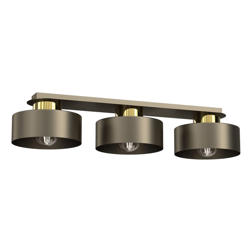 Plafoniera MARTI 3xE27/15W/230V ottone/oro
