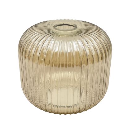 Plafoniera MILOU WOOD 1xE27/15W/230V rovere/beige fumato Ø 20 cm