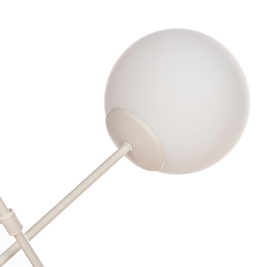 Plafoniera MOON 6xE27/15W/230V crema