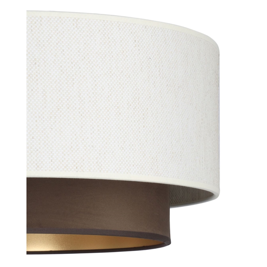 Plafoniera NATIA 1xE27/60W/230V bianco/marrone