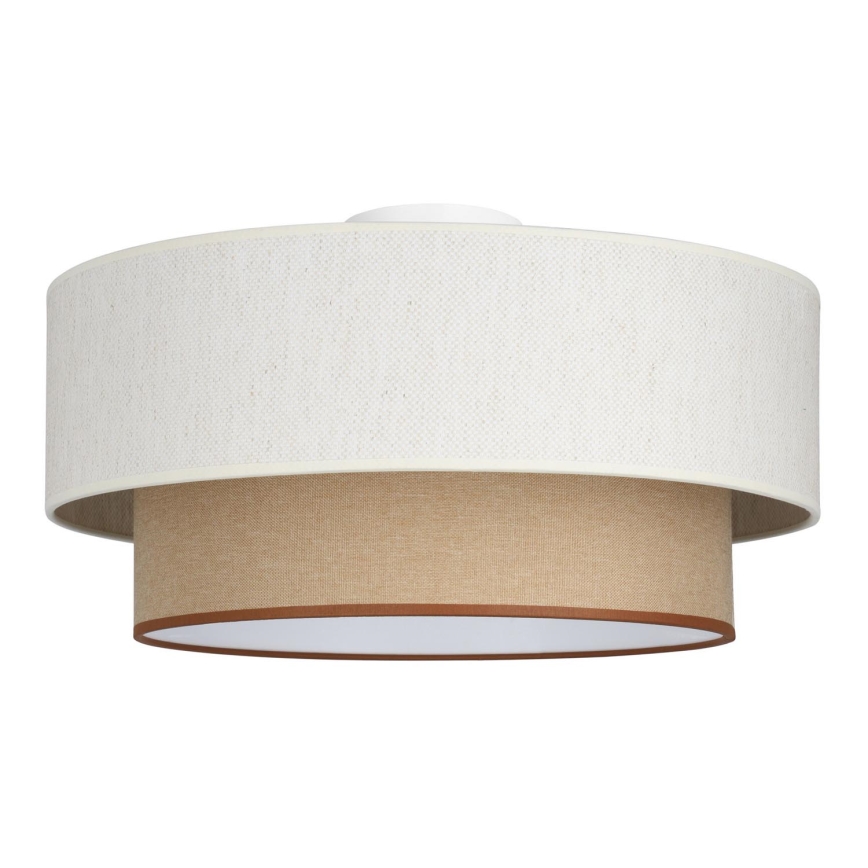 Plafoniera NATIA 1xE27/60W/230V bianco/marrone