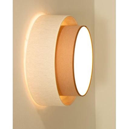 Plafoniera NATIA 1xE27/60W/230V bianco/marrone