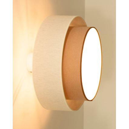 Plafoniera NATIA 1xE27/60W/230V bianco/marrone