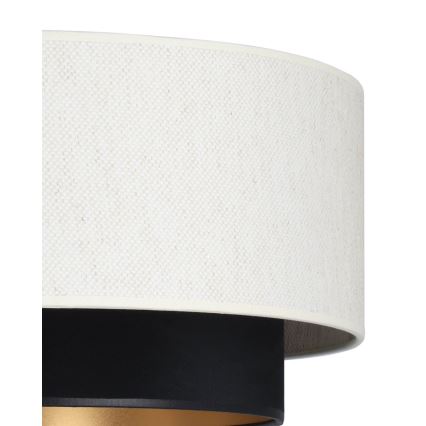 Plafoniera NATIA 1xE27/60W/230V bianco/nero