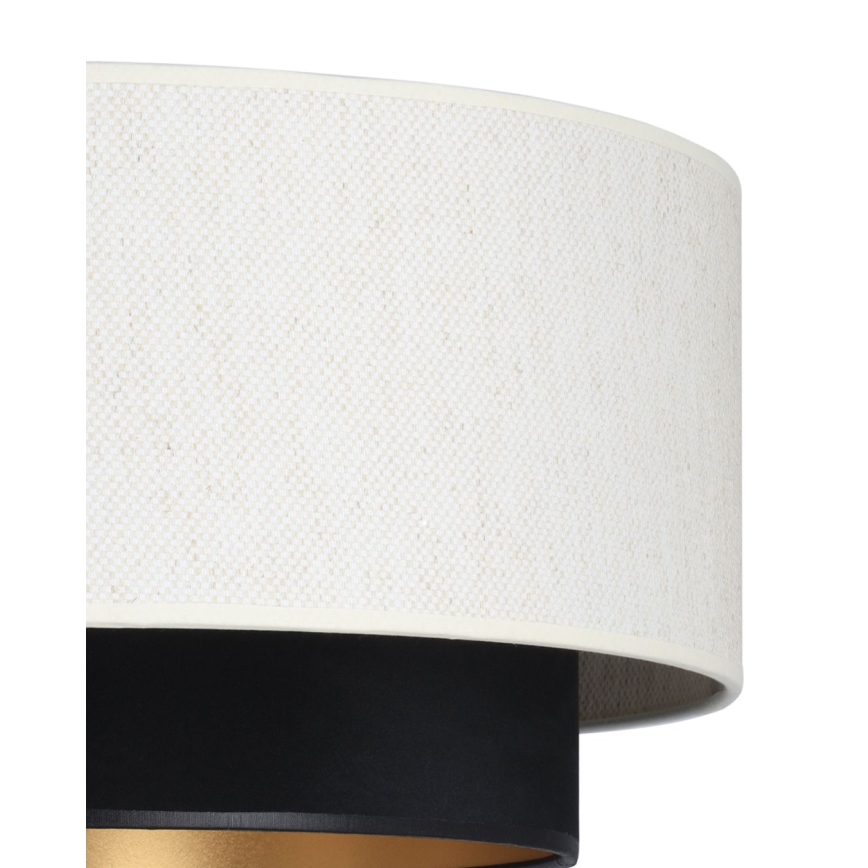 Plafoniera NATIA 1xE27/60W/230V bianco/nero