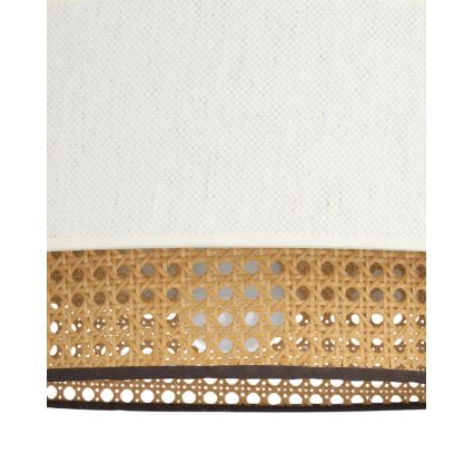 Plafoniera NATIA 1xE27/60W/230V diam. 45 cm bianco/marrone