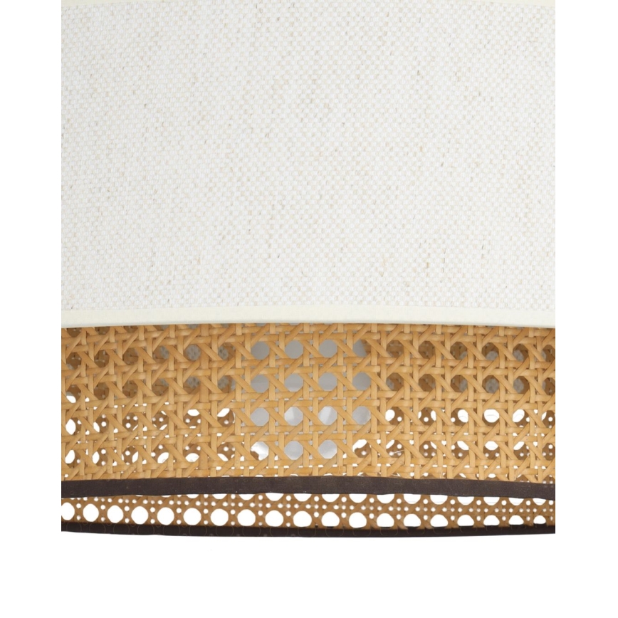 Plafoniera NATIA 1xE27/60W/230V diam. 45 cm bianco/marrone