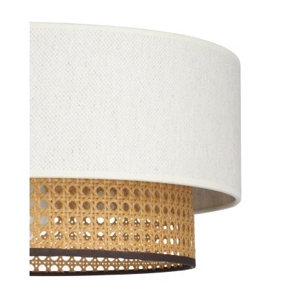 Plafoniera NATIA 1xE27/60W/230V diam. 45 cm bianco/marrone