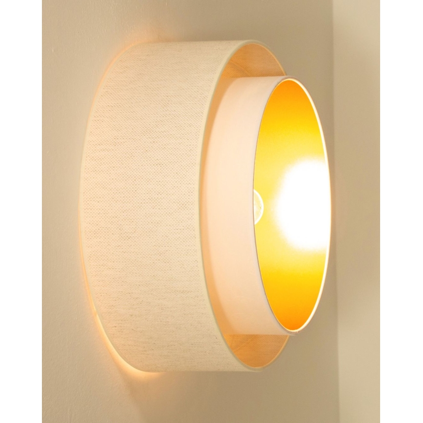 Plafoniera NATIA 1xE27/60W/230V Ø 45 cm bianca