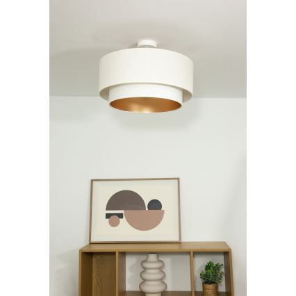 Plafoniera NATIA 1xE27/60W/230V Ø 45 cm bianca