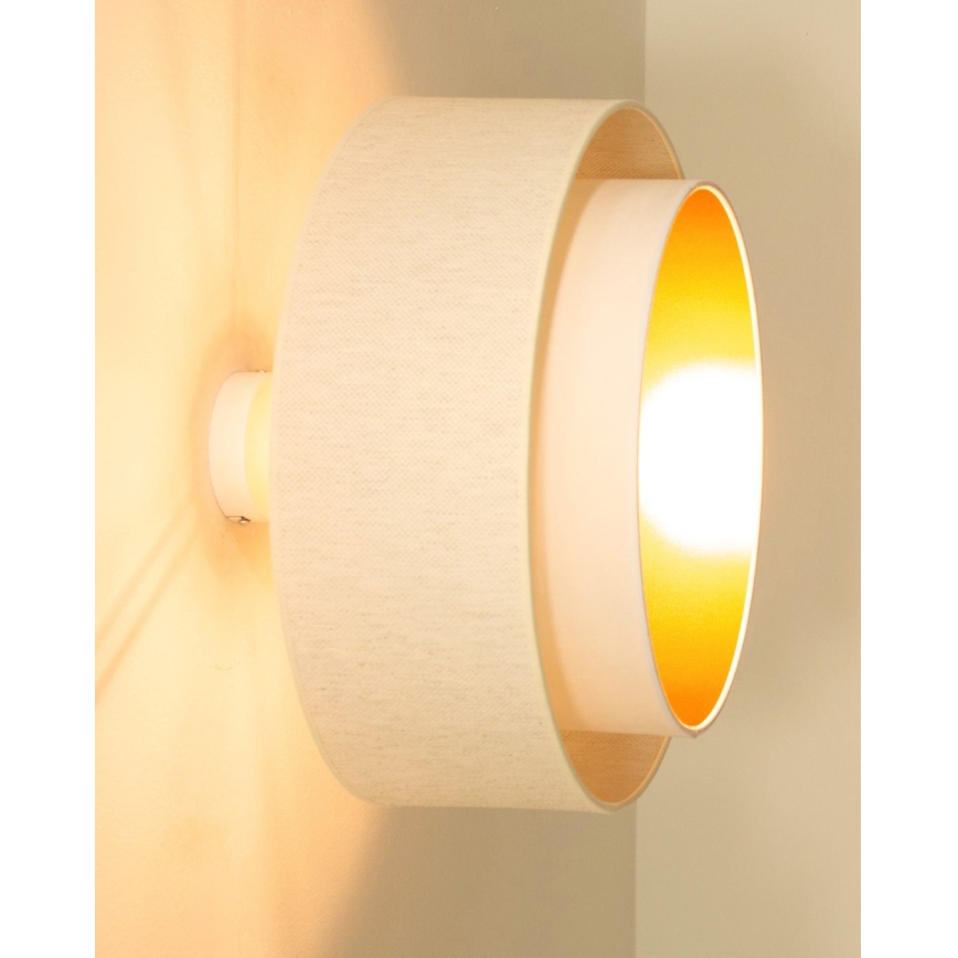 Plafoniera NATIA 1xE27/60W/230V Ø 45 cm bianca