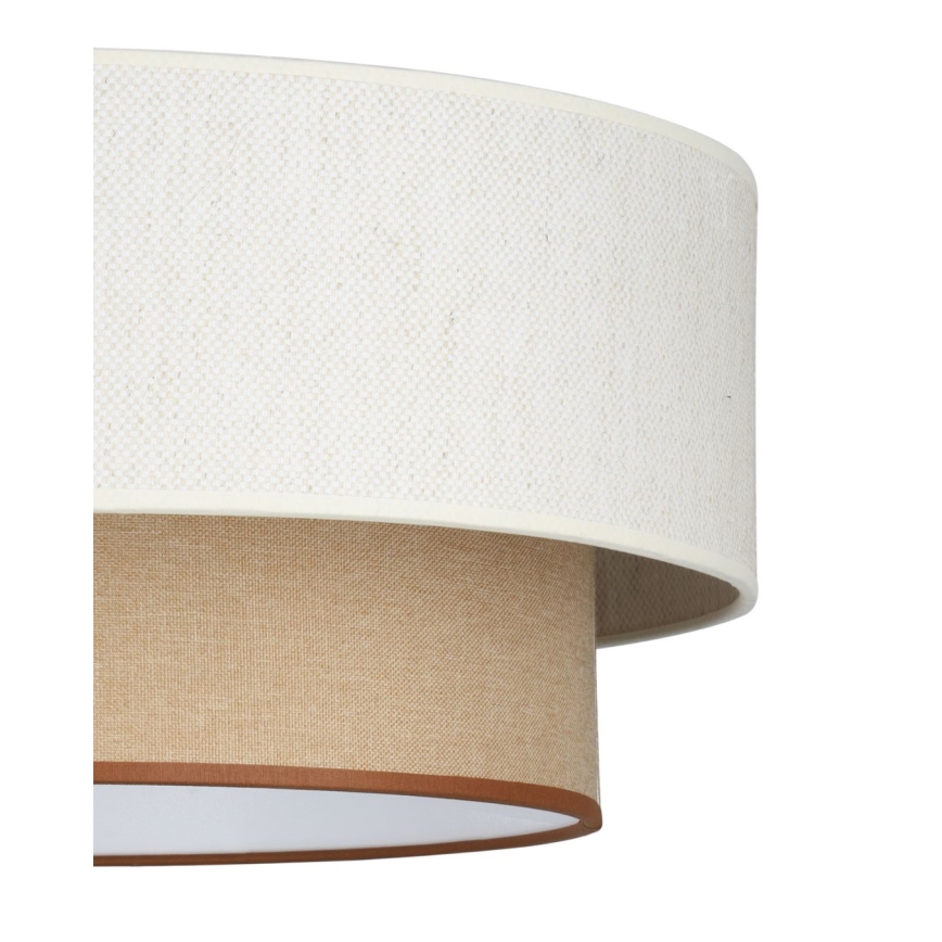 Plafoniera NATIA 1xE27/60W/230V Ø 45 cm bianco/marrone