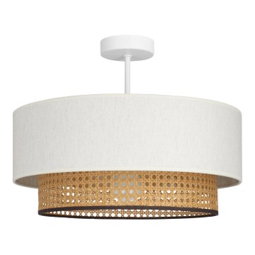 Plafoniera NATIA 1xE27/60W/230V Ø 45 cm bianco/marrone