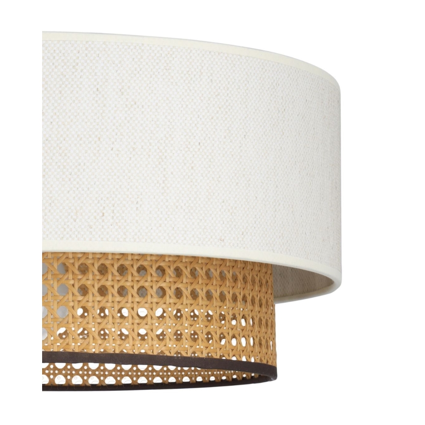 Plafoniera NATIA 1xE27/60W/230V Ø 45 cm bianco/marrone