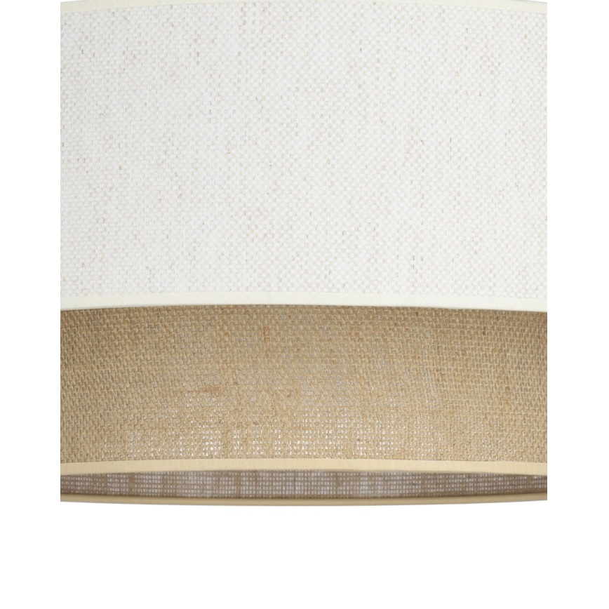 Plafoniera NATIA 1xE27/60W/230V Ø 45 cm bianco/marrone