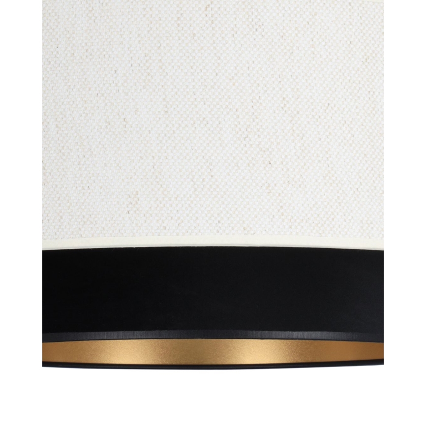 Plafoniera NATIA 1xE27/60W/230V Ø 45 cm bianco/nero