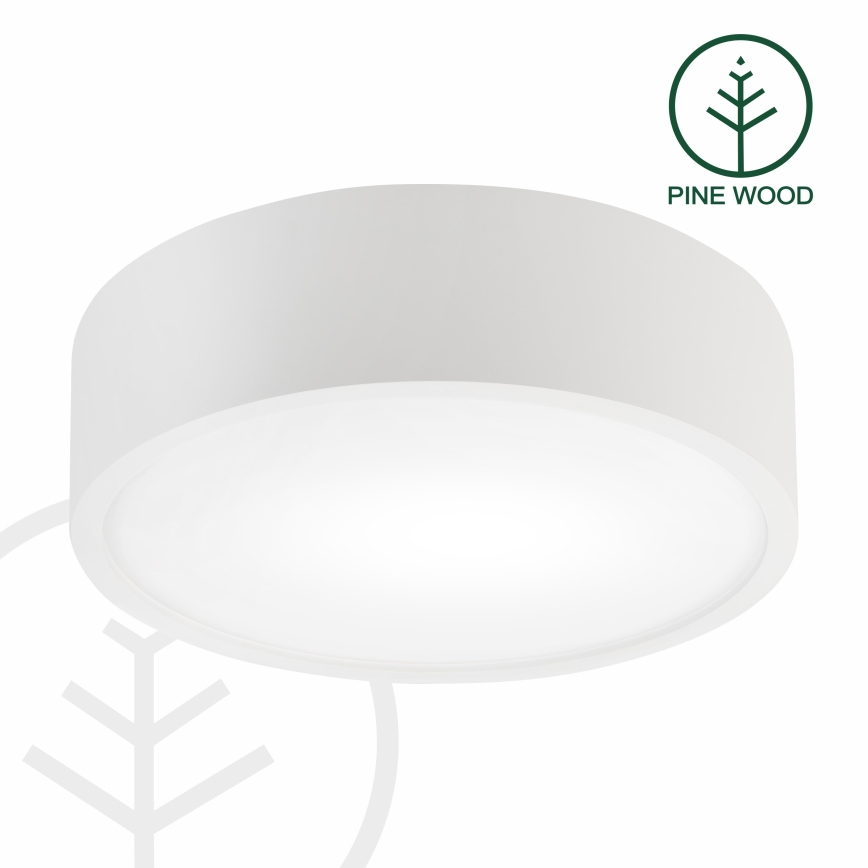 Plafoniera NATURAL 1xE27/15W/230V diam. 27,5 cm pino/bianco
