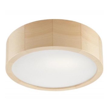 Plafoniera NATURAL 1xE27/60W/230V ø 27 cm pino
