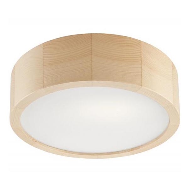 Plafoniera NATURAL 1xE27/60W/230V ø 27 cm pino