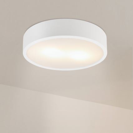 Plafoniera NATURAL 3xE27/15W/230V Ø 37,5 cm pino/bianco