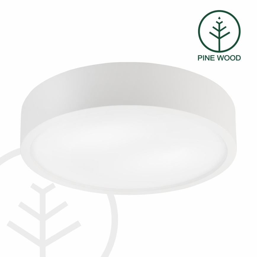 Plafoniera NATURAL 3xE27/15W/230V Ø 37,5 cm pino/bianco