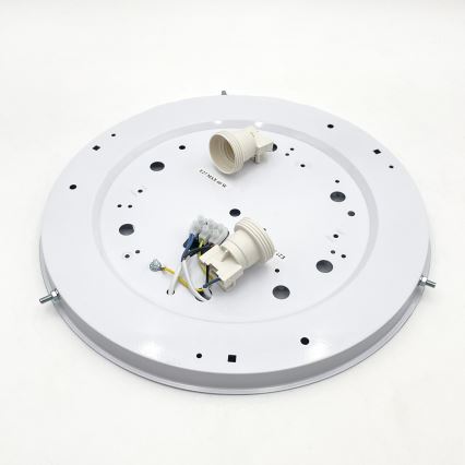 Plafoniera NATURAL 3xE27/15W/230V Ø 37,5 cm pino/bianco