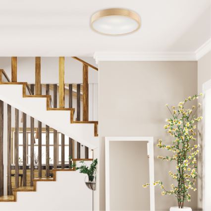 Plafoniera NATURAL 3xE27/60W/230V Ø 47,5 cm in pino