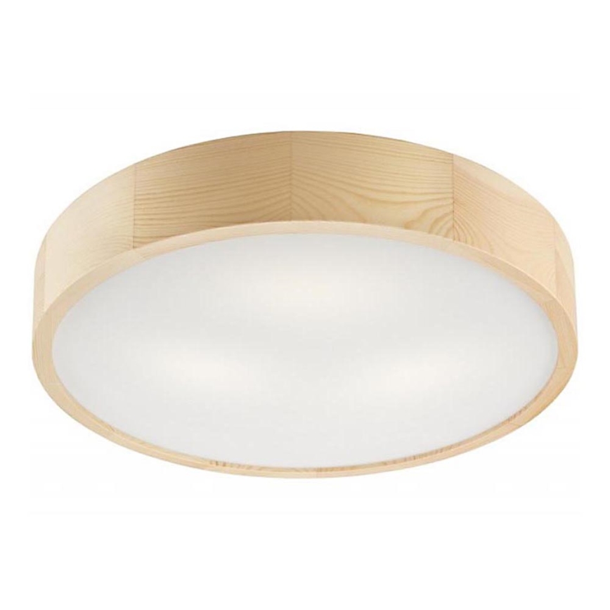 Plafoniera NATURAL 3xE27/60W/230V ø 47 cm pino