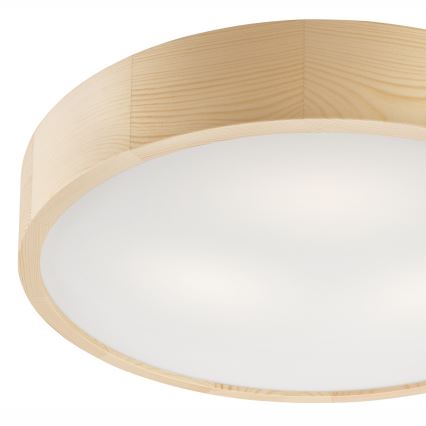 Plafoniera NATURAL 3xE27/60W/230V ø 47 cm pino