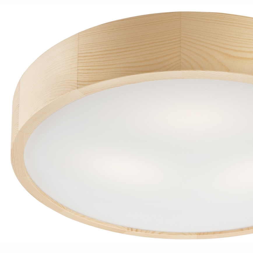Plafoniera NATURAL 3xE27/60W/230V ø 47 cm pino