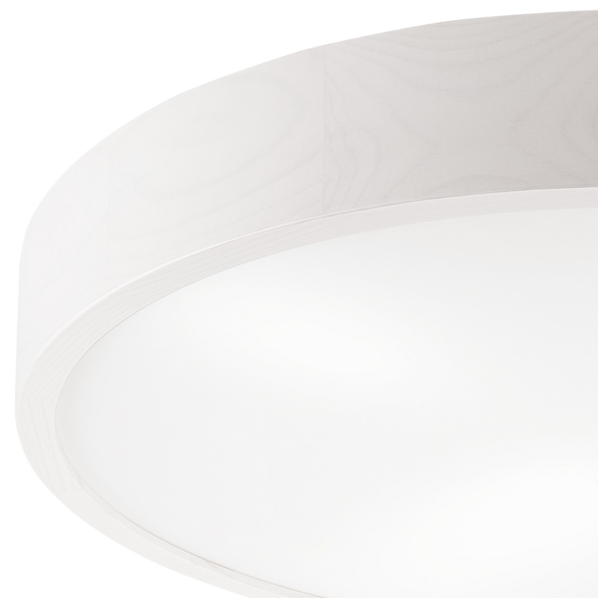 Plafoniera NATURAL 4xE27/60W/230V ø 57,5 cm bianco/pino