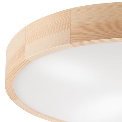 Plafoniera NATURAL 4xE27/60W/230V ø 57,5 cm pino