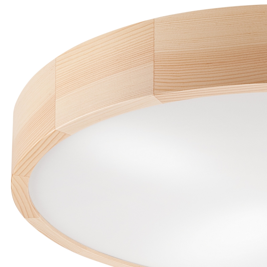 Plafoniera NATURAL 4xE27/60W/230V ø 57,5 cm pino