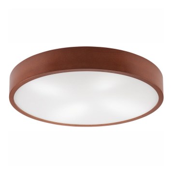 Plafoniera NATURAL 4xE27/60W/230V ø 57,5 cm pino/marrone