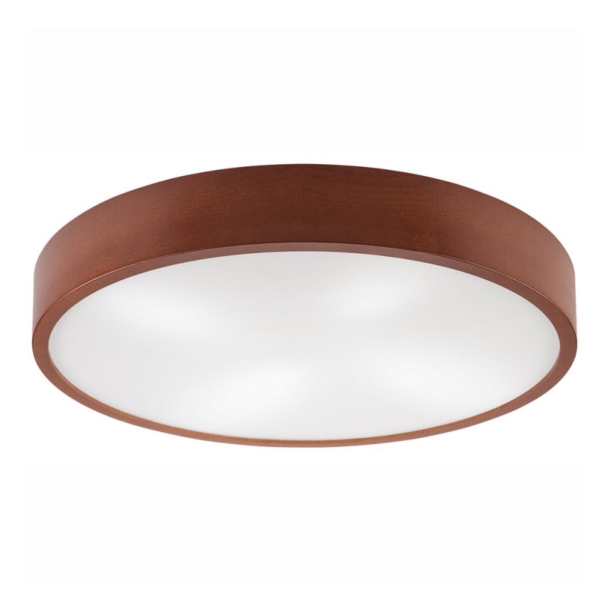 Plafoniera NATURAL 4xE27/60W/230V ø 57,5 cm pino/marrone