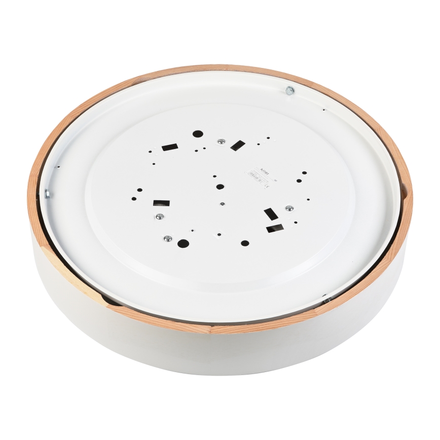 Plafoniera NATURAL 5xE27/15W/230V Ø 47,5 cm pino/bianco