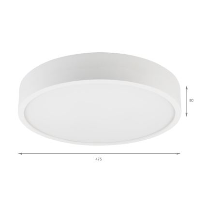 Plafoniera NATURAL 5xE27/15W/230V Ø 47,5 cm pino/bianco
