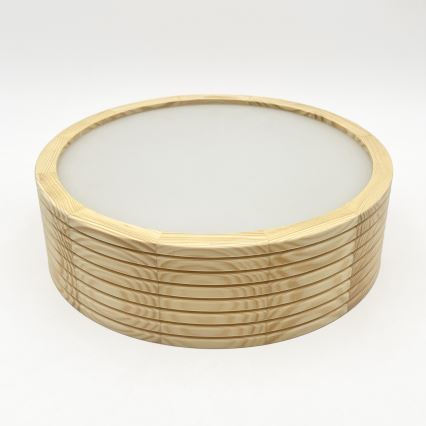 Plafoniera NATURAL MODERN 1xE27/15W/230V Ø 27,5 cm in pino