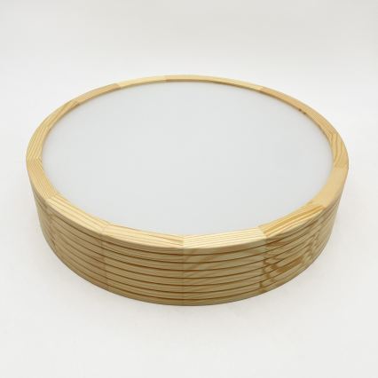 Plafoniera NATURAL MODERN 2xE27/15W/230V Ø 37,5 cm in pino