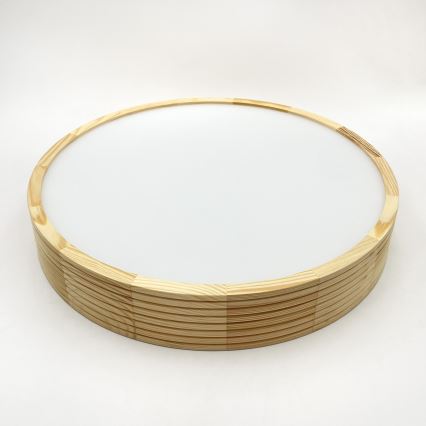Plafoniera NATURAL MODERN 3xE27/15W/230V Ø 47,5 cm in pino