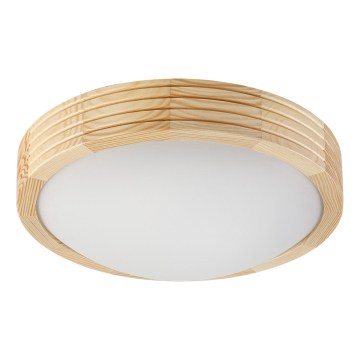 Plafoniera NATURAL MODERN SLIM 1xE27/15W/230V Ø 27,5 cm pino