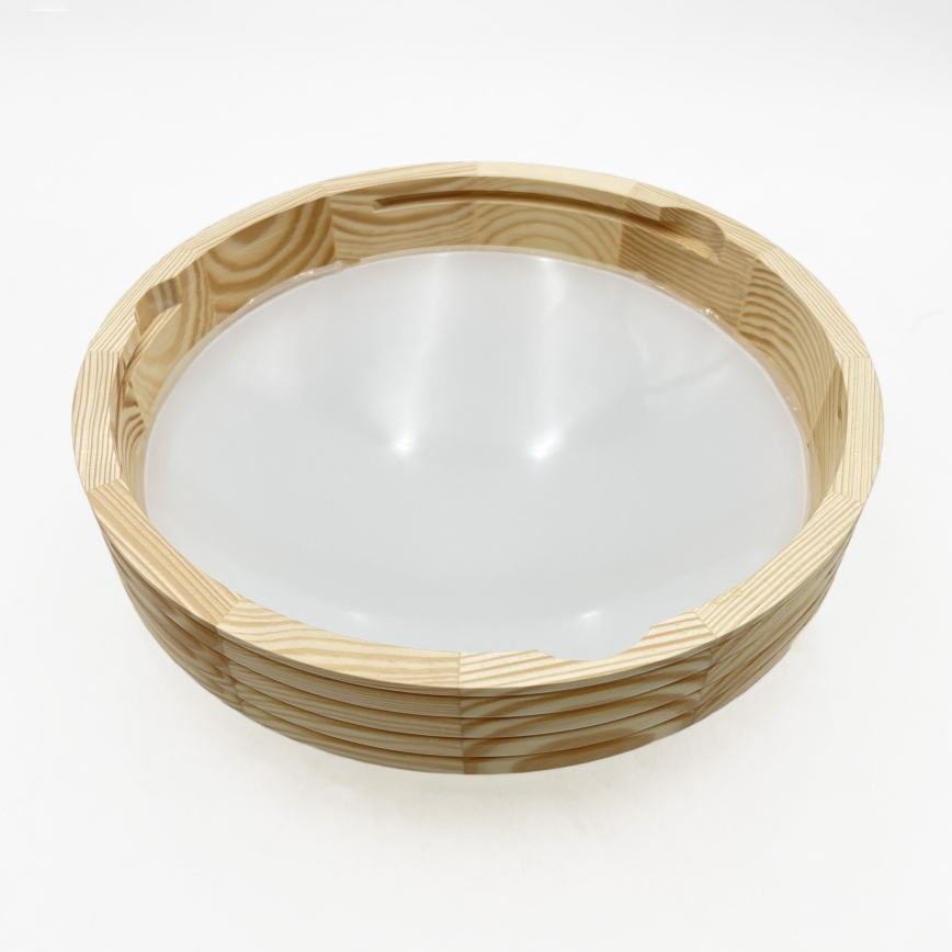 Plafoniera NATURAL MODERN SLIM 1xE27/15W/230V Ø 27,5 cm pino