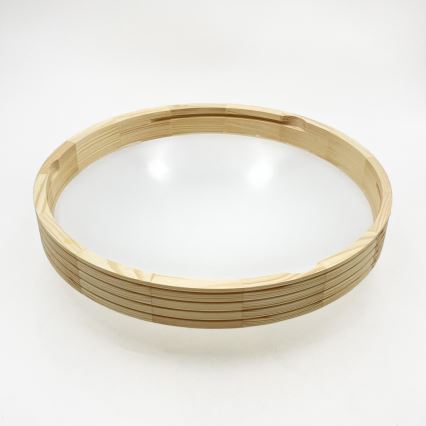 Plafoniera NATURAL MODERN SLIM 2xE27/15W/230V, diam. 37,5 cm, in pino